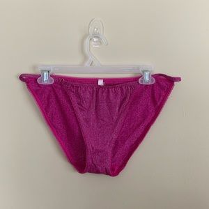 New XXL Victoria’s Secret Sparkly Pink String Bikini Underwear